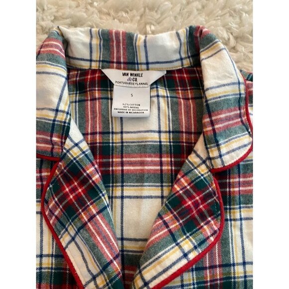 Van Winkle & Co Portuguese Flannel Top Size S - Picture 4 of 10